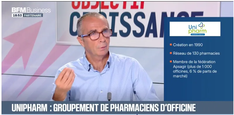 Frédéric Chetreff, président d'Unipharm Grand-Ouest, invité de BFM Business